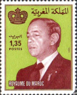 Maroc Poste N* Yv:1106 Mi:1195 Hassan II & Couronne Gd Format (sans Gomme) - Royalties, Royals