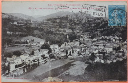 CARTE AX LES THERMES - 09 - VUE GENERALE PRISE AU DESSUS D' EN CASTEL -2 SCANS-13 - Ax Les Thermes