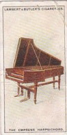 8 THE EMPRESS HARPSICHORD - INTERESTING MUSICAL INSTRUMENTS 1929 - LAMBERT & BUTLER CARD  -  3X7CMS - - Andere Merken