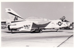 Photo Originale - Airplane - Plane - Aviation - Militaria - Avion Vought F-8 Crusader - 1946-....: Moderne