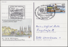PSo 26 Börse Koblenz, SSt Koblenz 2000 Jahre & Tag Der UNO 24.4.1992 UNO-Stempel - Other & Unclassified