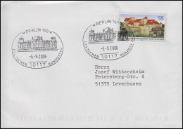 2548 Burganlage Burghausen, EF Brief SSt Berlin Deutscher Bundestag 5.9.2006 - Other & Unclassified