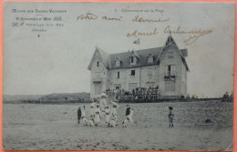 CARTE SAINT LAURENT SUR MER - VIERVILLE - 14 - OEUVRE DES SAINES VACANCES - GYMNASTIQUE SUR LA PLAGE -2 SCANS-13 - Sonstige & Ohne Zuordnung