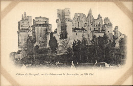 CPA Chateau De Pierrefonds Les Ruines Avant La Restauration - Castles
