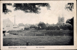 CPA Seehausen In Der Altmark, Am Schultor - Sonstige & Ohne Zuordnung