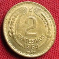 Chile 2 Centesimos 1969 Chili  #2 W ºº - Cile