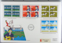 Switzerland 1982, Special Sonderstempel Recommanded FDC, 100 Jahre Zürcher Strassenbahn 4 Blocks-4x Mi. 1232-1235 - FDC