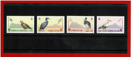 GIBRALTAR - 1991 - N°629/632 - TIMBRES NEUFS ** - MNH - OISEAUX - Gibraltar