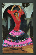 CPSM  - FLAMENCO  (TISSÉ + TISSU + PAILLETTES) - Embroidered