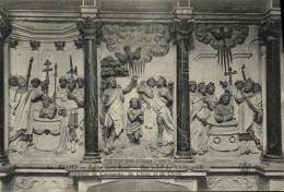 CPA Reims Eglise Saint Remi Bas Relief Baptemes De Constantin Du Christ Et De Clovis - Reims