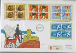 Switzerland 1983, Special Sonderstempel Recommanded FDC, 100 Jahre Kinologische Gesellschaft 4 Blocks-4x Mi. 1256-1259 - FDC
