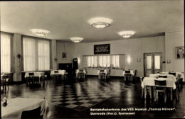 CPA Gernrode Quedlinburg Im Harz, Speisesaal Vom Betriebsferienheim Des VEB Montan Thomas Münzer - Sonstige & Ohne Zuordnung