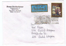 Österreich, 1998, "Über Christkindl"-Kuvert Mit MiNr.2271 + Stempel "Christkindl 17.12.1998" (9500W) - Kerstmis