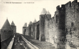 CPA Cite De Carcassonne Les Hautes Lices - Carcassonne