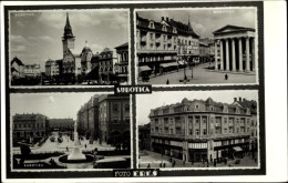 CPA Szabadka Subotica Serbien, Straßenpartie Mit Theater, Kirche, Denkmal - Serbien
