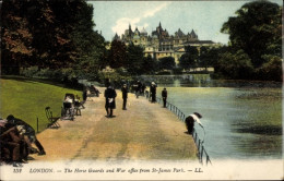 CPA London City England, The Horse Guards And War Office From St James Park - Altri & Non Classificati