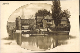 CPA Norwich Norfolk England, Teilansicht, Boot - Altri & Non Classificati