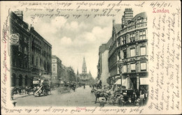 CPA London City, Strand, Blick In Straße, Kutschen, Geschäfte - Altri & Non Classificati