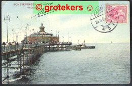 SCHEVENINGEN Wandelhoofd 1908 > Nantes / F  Ed: Dr. Trenkler Co, Den Haag Sev 23 - Scheveningen