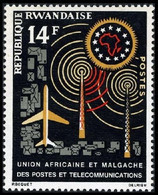23** - Anniversaire De L' / Verjaring Van - Union Africaine & Malgache Des Postes & Télécommunications - Rwanda - Ungebraucht