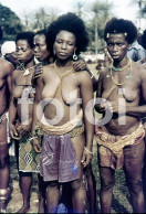 TATTOO WOMAN ETHNIC TRIBE NUDE NUE NACKT FEMME GIRL CONGO AFRICA AFRIQUE 35mm DIAPOSITIVE SLIDE NO PHOTO FOTO NB4362 - Diapositives (slides)