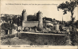 CPA Chateau Vue Panoramique Fougeres - Castles