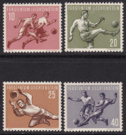 1954 LIECHTENSTEIN, N. 284/287 Calcio MNH/** - Sonstige & Ohne Zuordnung