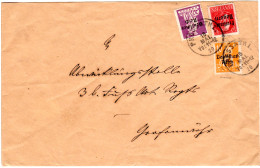 Bayern 1920,10+20 Pf. Freistaat In Mischfr. M. DR 10 Pf. Auf Brief V. PRESSATH - Brieven En Documenten
