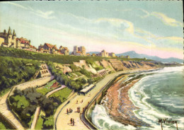 CPA Biarritz Le Cote Basque Et La Rhune Vivier - Biarritz