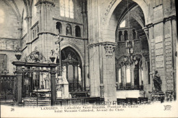 CPA Orgue Langres Cathedrale Saint Mammes Pourtour Du Choeur - Churches & Cathedrals