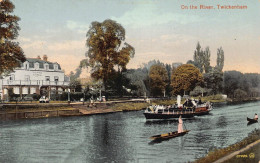 L241 England Twickenham On The River Steamboat Island Hotel Vintage Postcard - Altri & Non Classificati