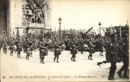 CPA Les Fetes De La Victoire 14 Juillet 1919 La Musique Ecossaise Militaria - Arc De Triomphe