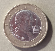 2022  -  AUSTRIA  -  MONETA IN EURO - DEL VALORE DI  1,00  EURO    - USATA - Austria