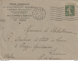 LETTERA FRANCIA 1921 5 C TIMBRO LILLE NORD (YK3615 - Briefe U. Dokumente