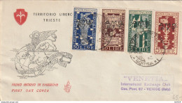 FDC 1949 AMG-FTT SERIE BIENNALE (YK3495 - Marcophilia