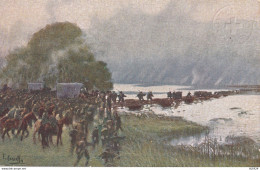 CARTOLINA CROCE ROSSA CASCELLA PASSAGGIO SULL'ISONZO (YK2612 - Red Cross