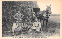 AISNE  02  CAMP DE SISSONNE - LES RADIOS AUX MANOEUVRES - MILITARIA - Sissonne
