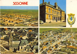 AISNE  02  SISSONNE - TROIS VUES - BLASON - Sissonne