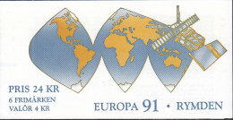 SCHWEDEN  Markenheftchen 159, Postfrisch **, Europa CEPT: Europäische Weltraumfahrt, 1991 - 1981-..