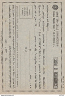TESSERA RICONOSCIMENTO DISTRIBUZIONE VIVERI 1936 NUOVO (YK5215 - Historical Documents