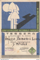 TESSERA CONFERAZIONE NAZIONALE FASCISTA AGRICOLTORI 1934 (YK5189 - Historical Documents