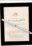 1995 DOODSBRIEF -  VEUVE ALBERT HARAN NE ZETULBE DECANTE DECEDEE A GUIGNES RABUTIN 1929 - Todesanzeige