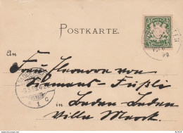 CARTOLINA 1899 5 PFENNING BAYERN GERMANIA (YK4458 - Brieven En Documenten