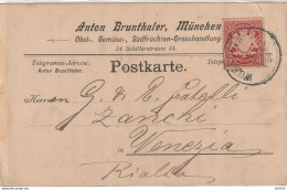 CARTOLINA POSTALE 1897 BAYERN GERMANIA 10- Angolo Piegato (YK4453 - Brieven En Documenten