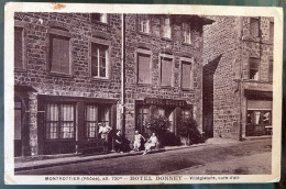 RARE - Montrottier - Hôtel Bonnet - ANIMEE. Carte Commerciale - Sonstige & Ohne Zuordnung