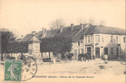 AISNE  02  SISSONNE - PLA DE LA GRANDE-ROIZE - ATTELAGE - Sissonne