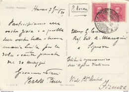 CARTOLINA 1939 2X75 ERITREA TIMBRO POSTA AEREA HARAR (YK1960 - Eritrea