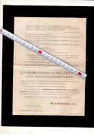1996 DOODSBRIEF -  LOUISE LE LIEPBRE DECEDEE A VALENCIENNE 1929 - Todesanzeige