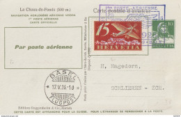 INTERO POSTALE SVIZZERA 1926 +15 BASEL FLUGPOST (YK1602 - Ganzsachen