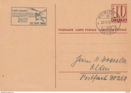 INTERO POSTALE SVIZZERA 1948 10 - HELICOPTER POST (YK2242 - Ganzsachen